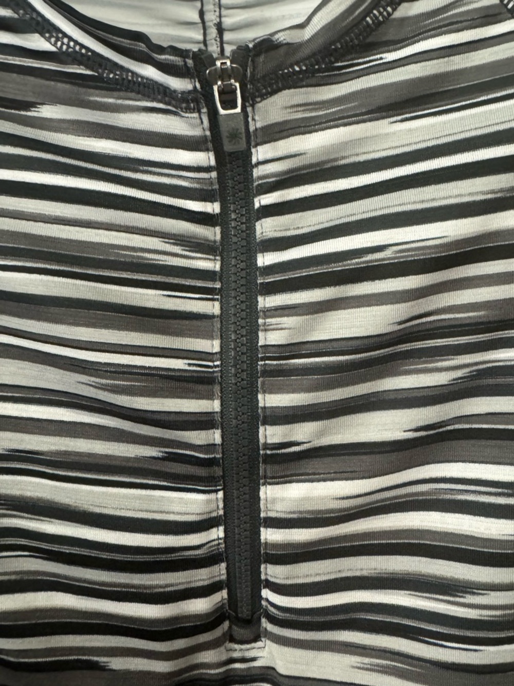Athleta Black & White Striped Long-Sleeve  Shirt - Picture 6 of 14